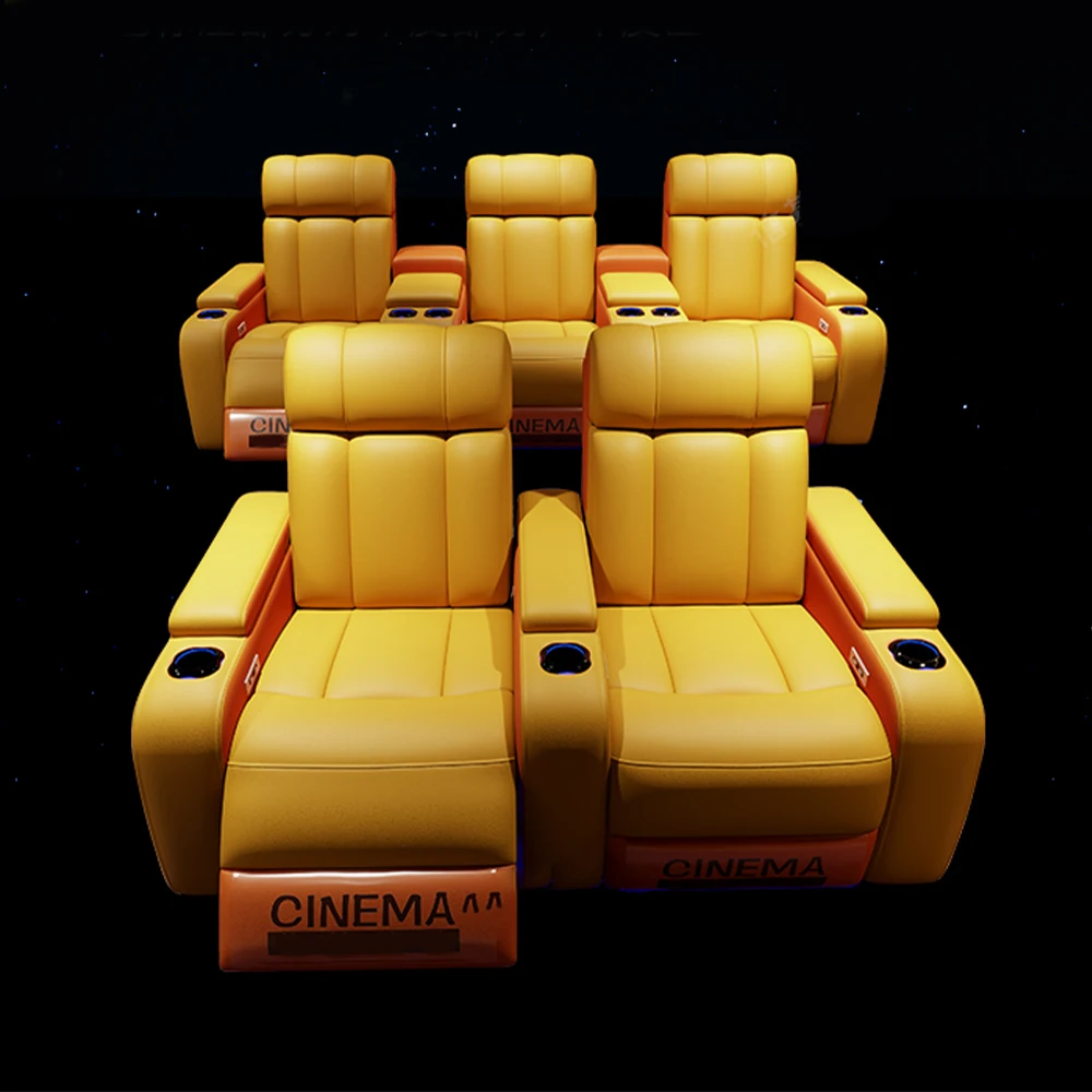 Home Cinema Chairs - MANBAS Luxury Electric Recliner Cinema Chair