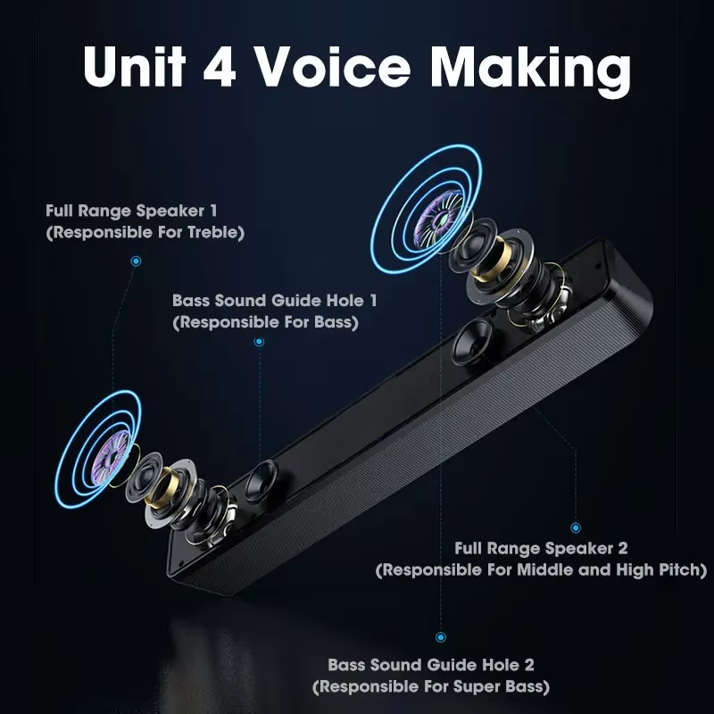 Bluetooth Soundbar for TV Comp - Home Cinema Wireless 评论和价格
