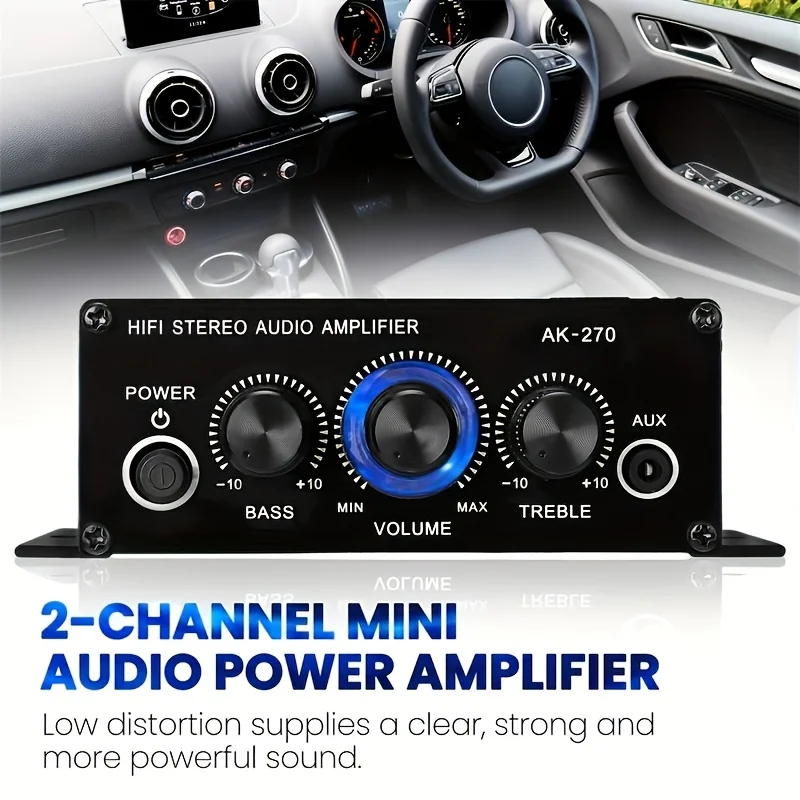 AK-270 400W Mini Power Amplifi - Audio Home Cinema 评论和价格